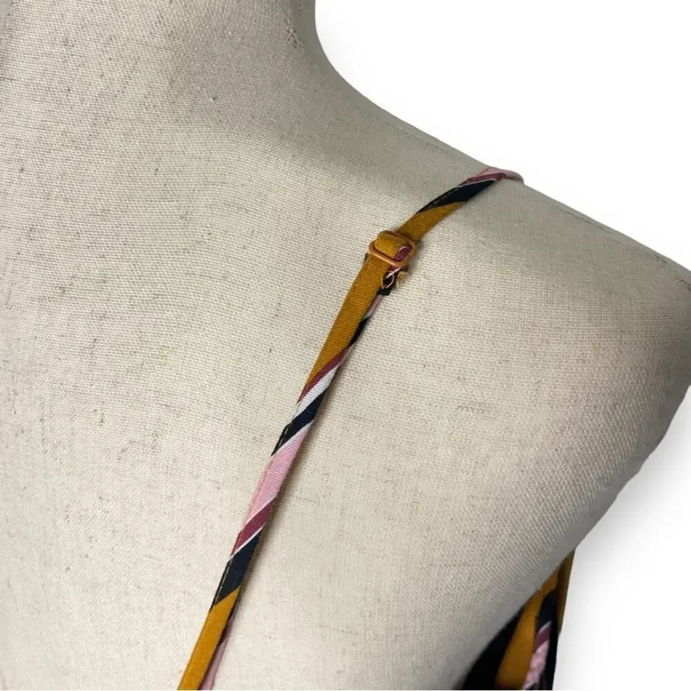 Xhilaration Striped Faux Wrap Mini Sleeveless Dress Smocked Back Womens Size XXL - Picture 7 of 11